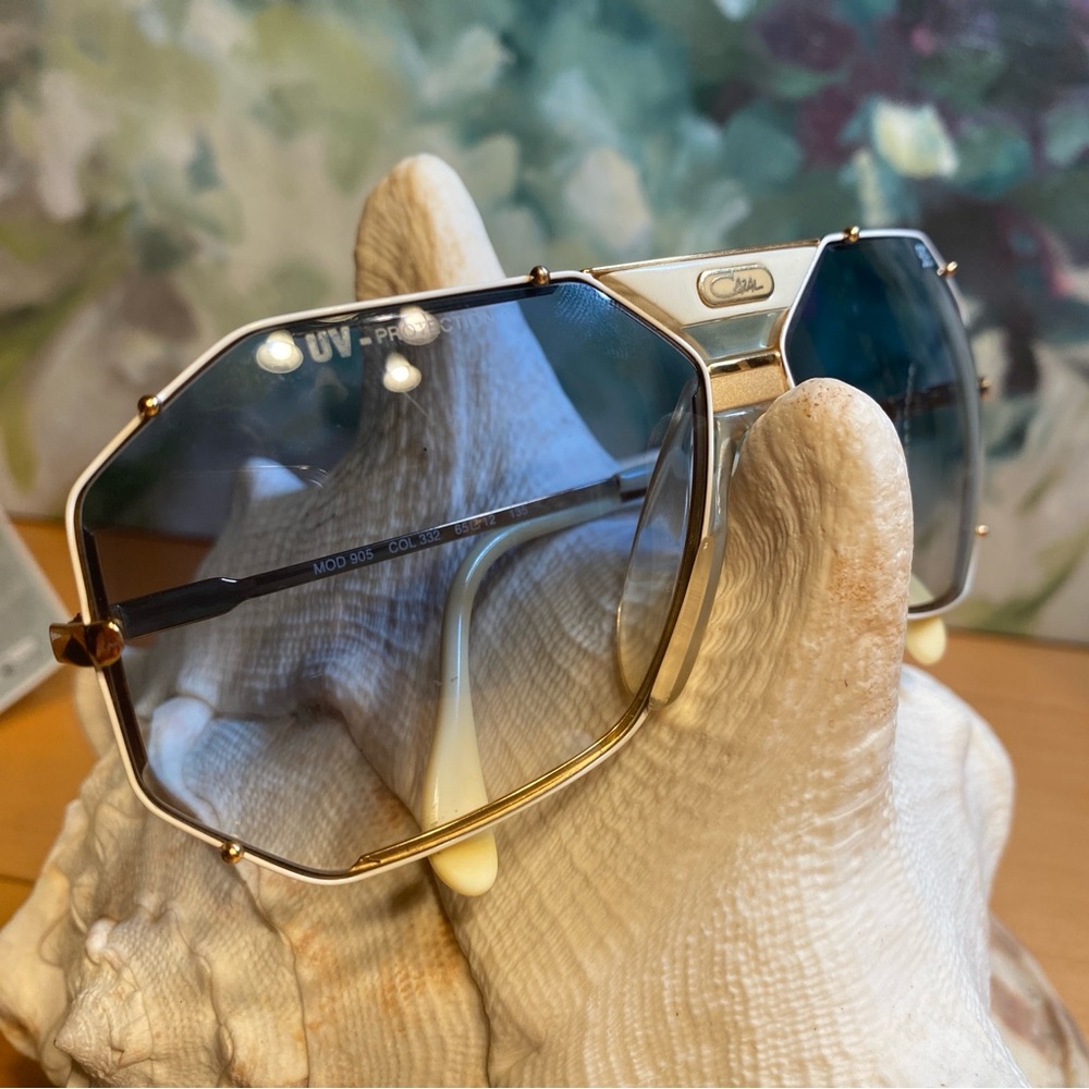 CAZAL Legends Model 905 COL 332 65-12 135mm White Gold Vintage 1980’s Sunglasses - Picture 8 of 17